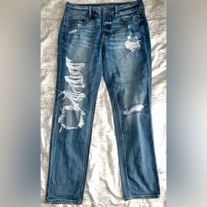 Vintage American Eagle Tomgirl Ripped Jeans Size 8